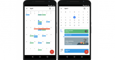 Google calendar update